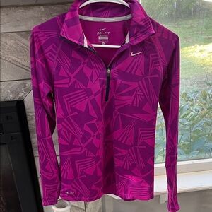 Nike Women's Pink Geometric Dri-FIT Jacket